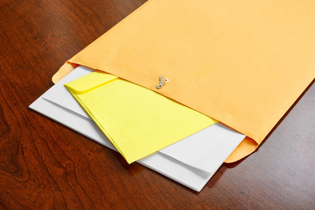 Direct Mail in Manilla direct mail fundraising in a manilla envelope